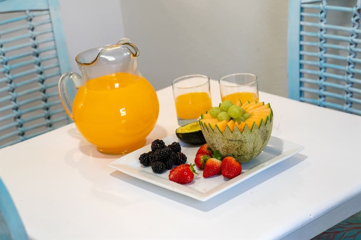 This charming space provides an additional option for enjoying breakfast, afternoon coffee, or a quiet dinner.