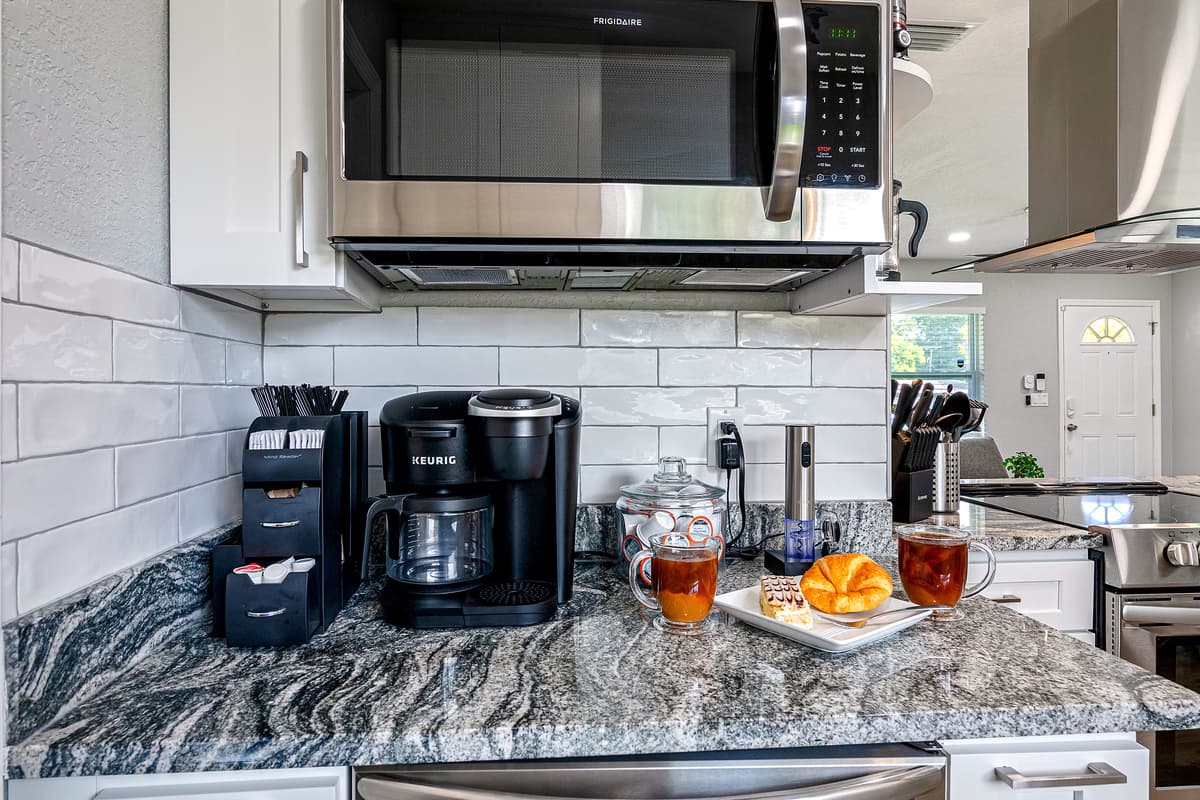 Want coffee or tea any time of the day? You can have them anytime! We got a coffee/ tea counter ready for you! If you have any questions, send us a message!