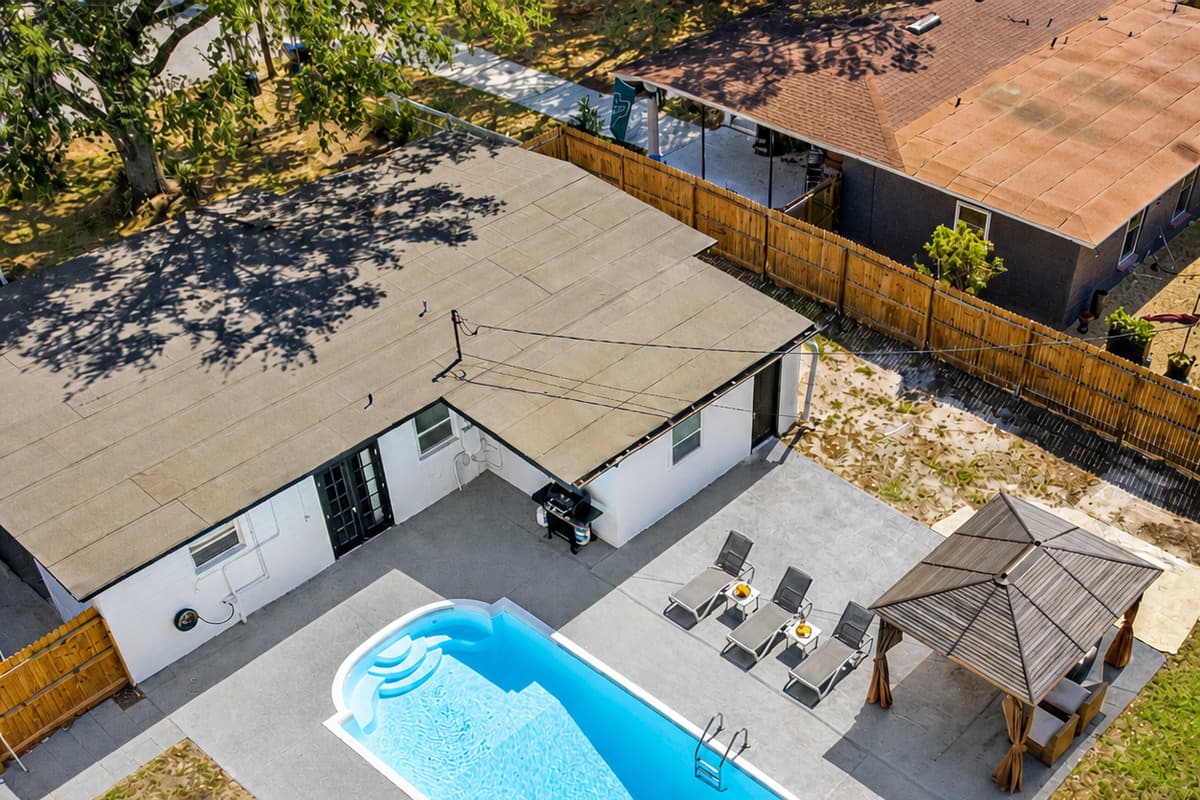 From the air, it's clear to see why this neighborhood is such a sought-after destination.