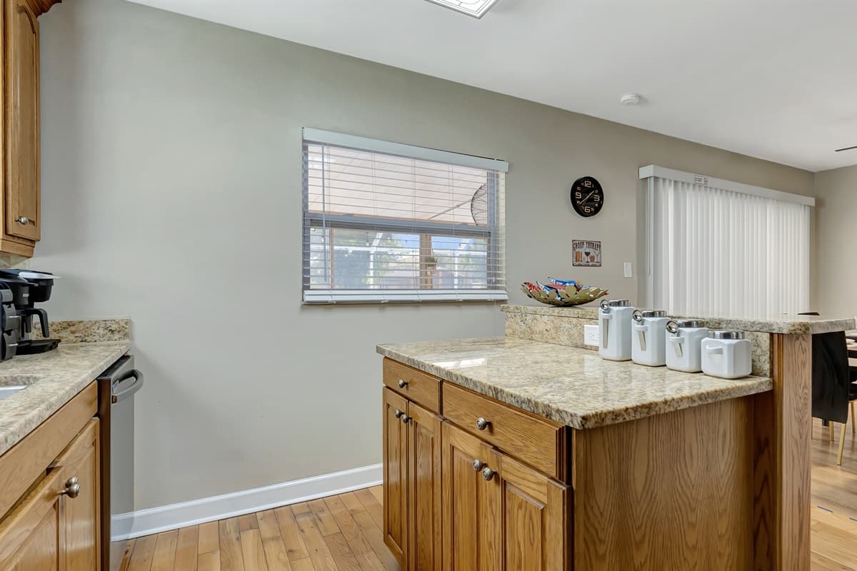 Equipped with modern appliances that are both sleek and efficient, preparing your favorite dishes becomes an enjoyable experience.