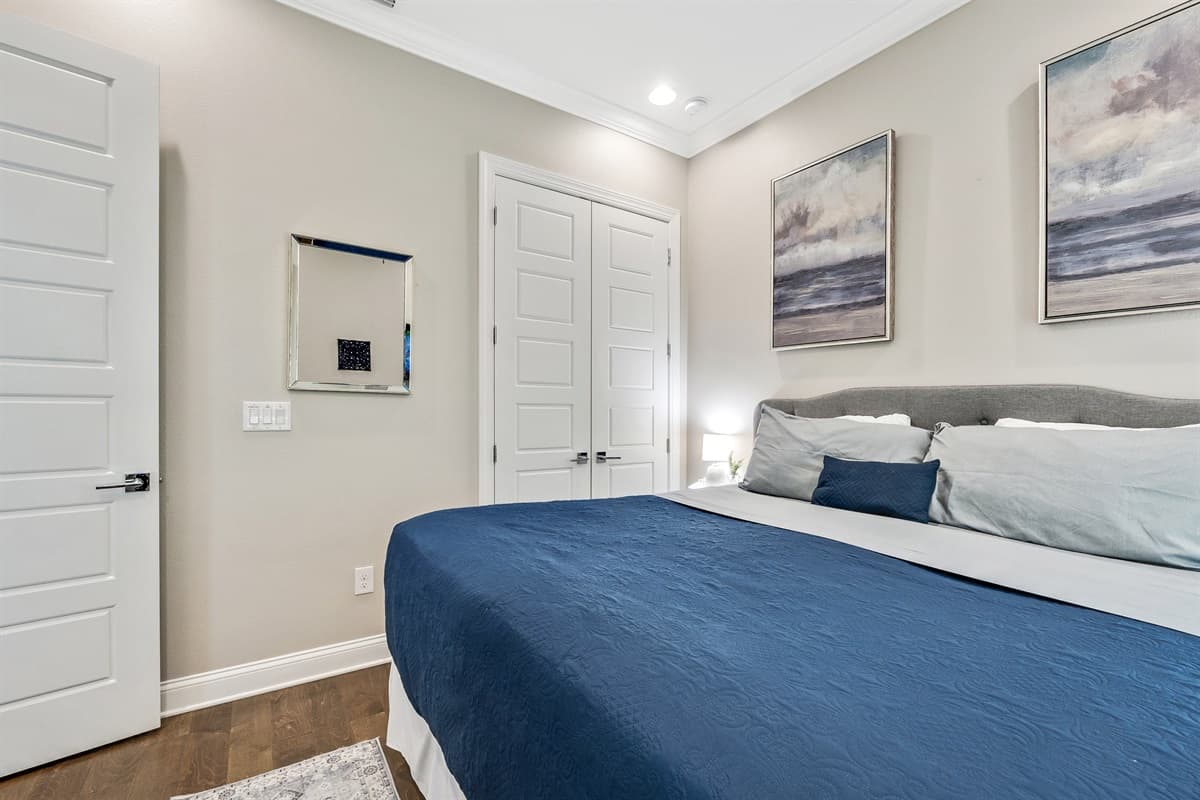 Thoughtfully chosen furnishings and decor elements create a welcoming atmosphere, while ample storage space ensures that your belongings are neatly organized and easily accessible throughout your stay.