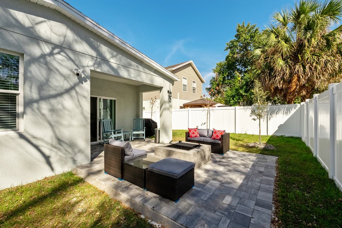 This peaceful oasis invites you to unwind, read a book, or simply enjoy the fresh air in a harmonious setting.