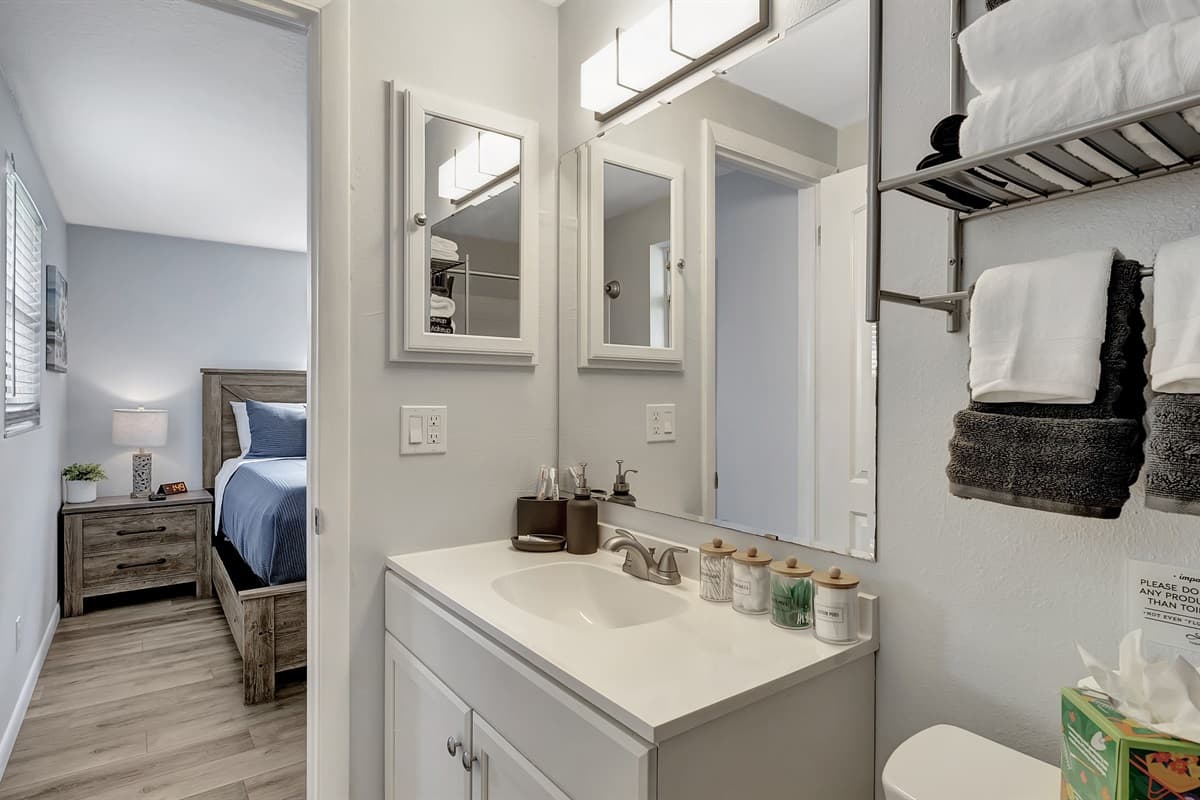 Connected to this oasis is your private ensuite bathroom, ensuring convenience and privacy.