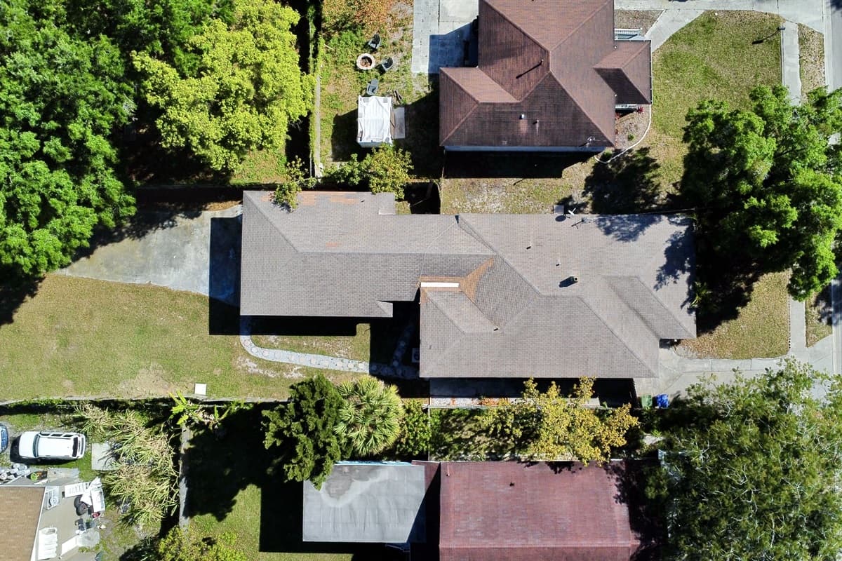 Aerial View of the House