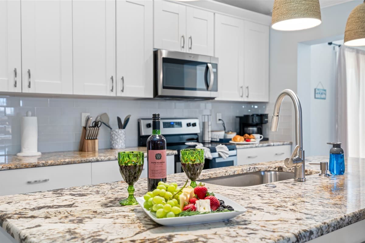 This kitchen is thoughtfully designed to make every culinary endeavor a pleasure.