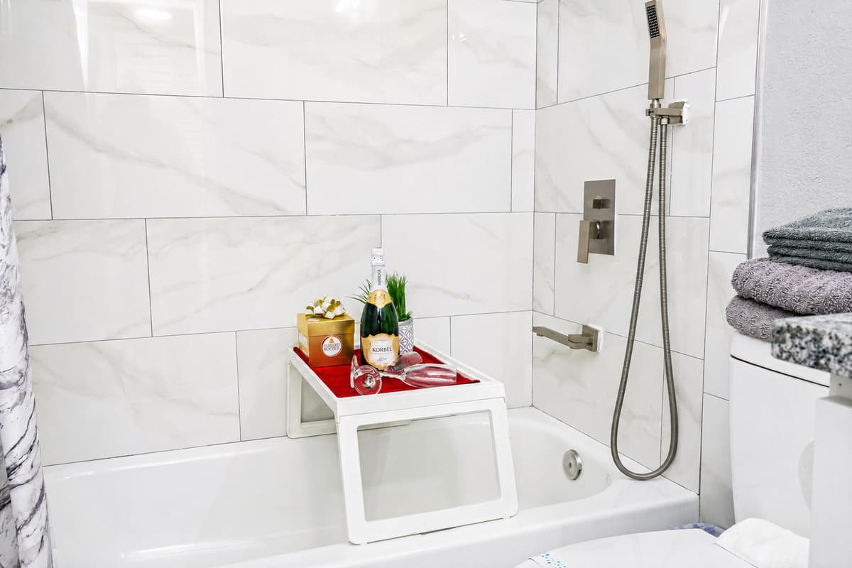 The tub shower combination is the perfect place to soak away your stresses and indulge in a little self-care.