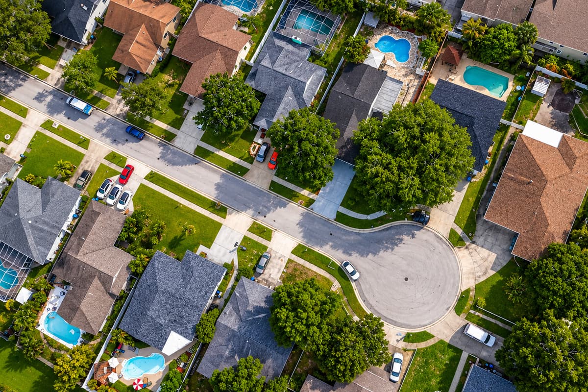 Aerial View of the Neighborhood