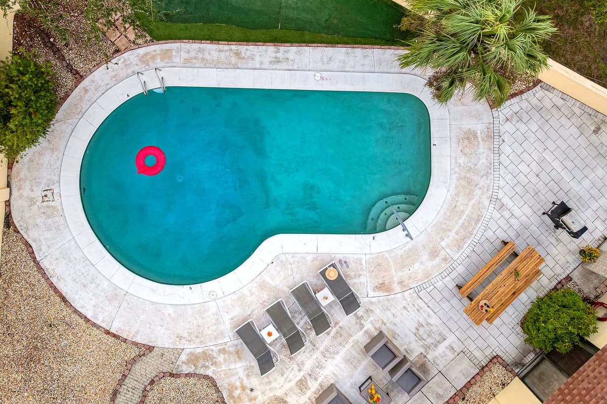 Start your day with a peaceful swim or yoga session by the pool — the calm surroundings set the perfect tone.
