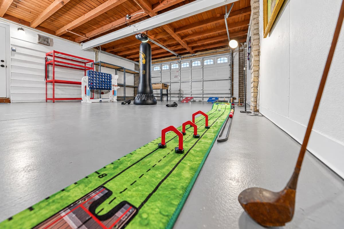 Spacious and versatile, the game room is packed with entertainment options for hours of indoor fun.