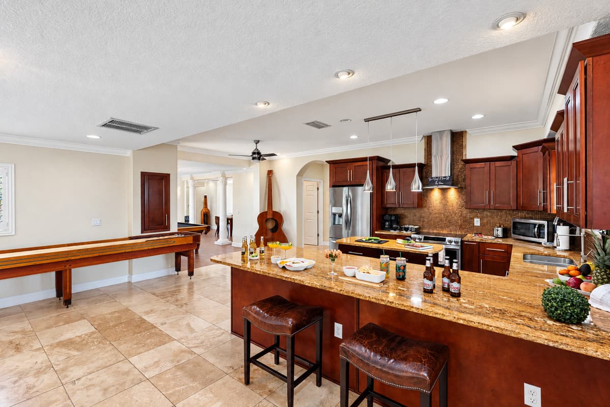 Outfitted with modern appliances, generous counter space, and an open layout, this kitchen is ready for both everyday cooking and entertaining.
