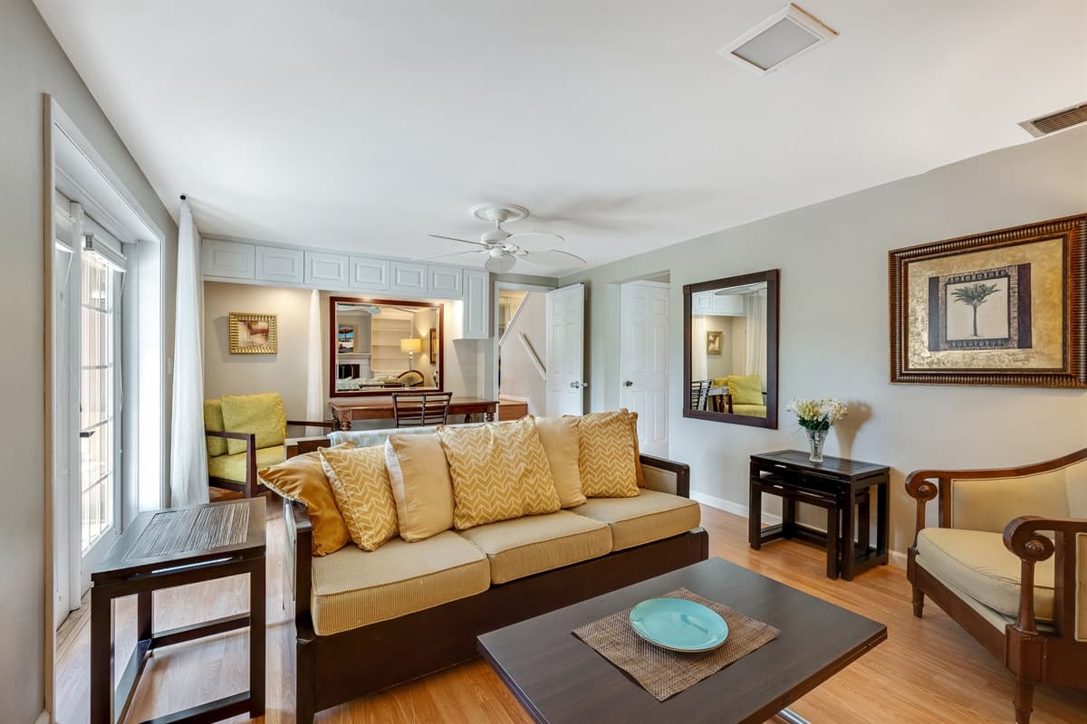 Welcome to our inviting common space, where every detail is thoughtfully designed to ensure your comfort and relaxation.