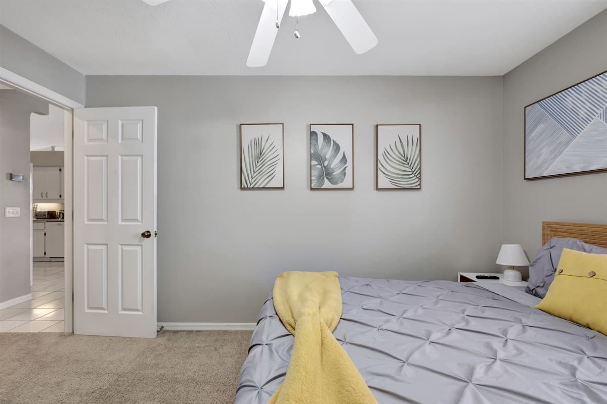Experience a harmonious blend of style, comfort, and modern amenities in our captivating bedroom.