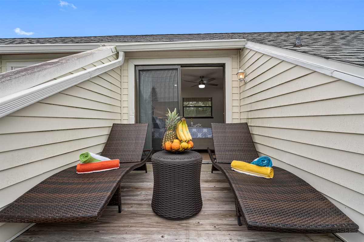 Step outside onto your private outdoor sanctuary, a haven of serenity and natural beauty.