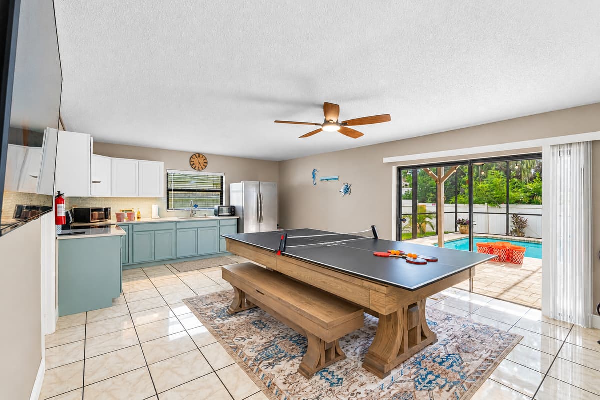 Game night just got an upgrade! This bright and open room features foosball, ping pong, and plenty of seating for snacks, drinks, and laughter.
