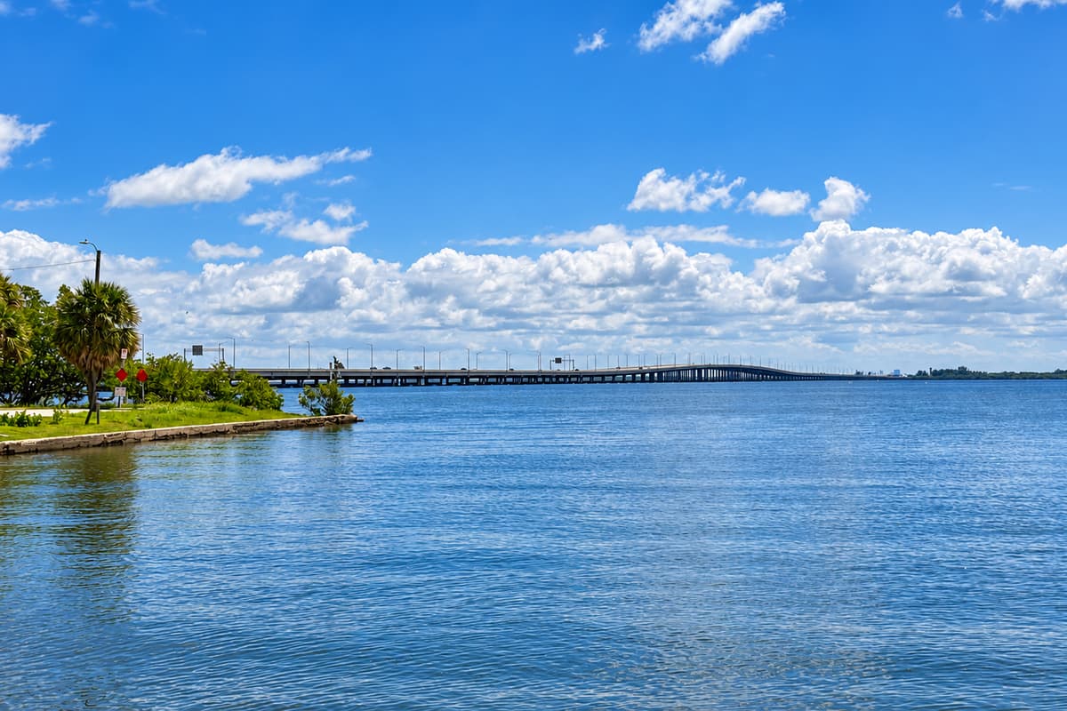 Open water views from the Bayview waterfront.
