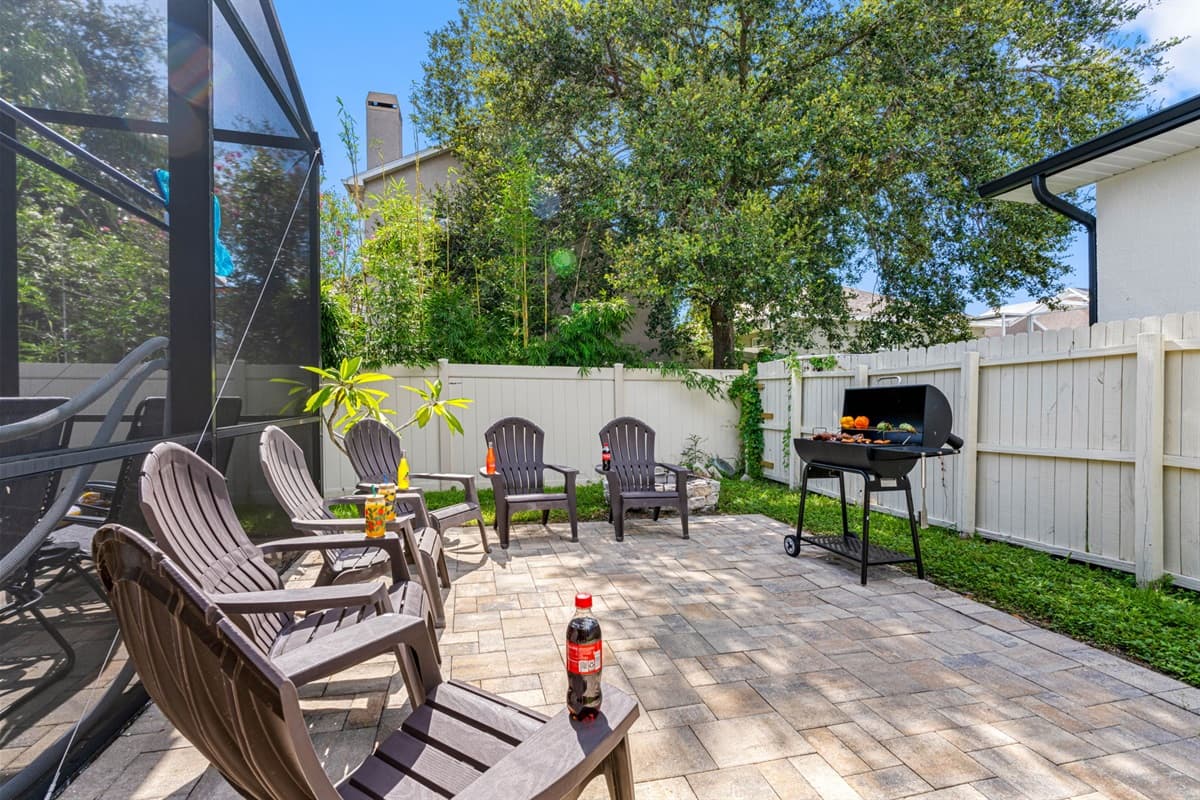 Roast marshmallows by the firepit or soak up the sun by the pool—this outdoor space offers fun from day to night.