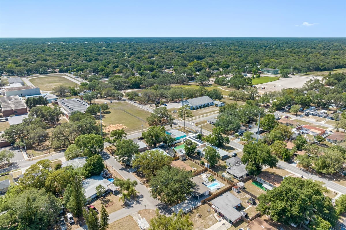 But the beauty doesn't end at our property line. From high above, you'll see the neighborhood come to life.