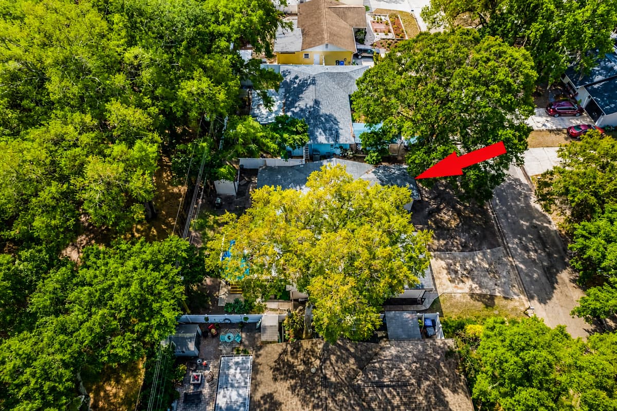Aerial view of our safe and beautiful neighborhood. Secured during your entire stay