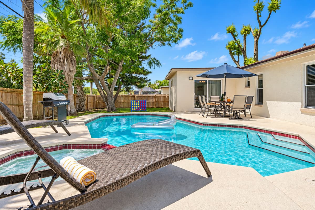 This pool area offers a seamless blend of beauty and functionality, ensuring that every moment spent here is one of pleasure and peace.