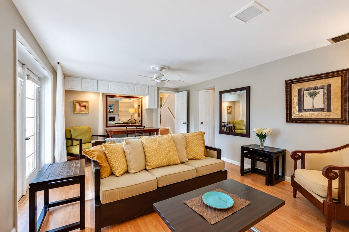 Welcome to our inviting common space, where every detail is thoughtfully designed to ensure your comfort and relaxation.