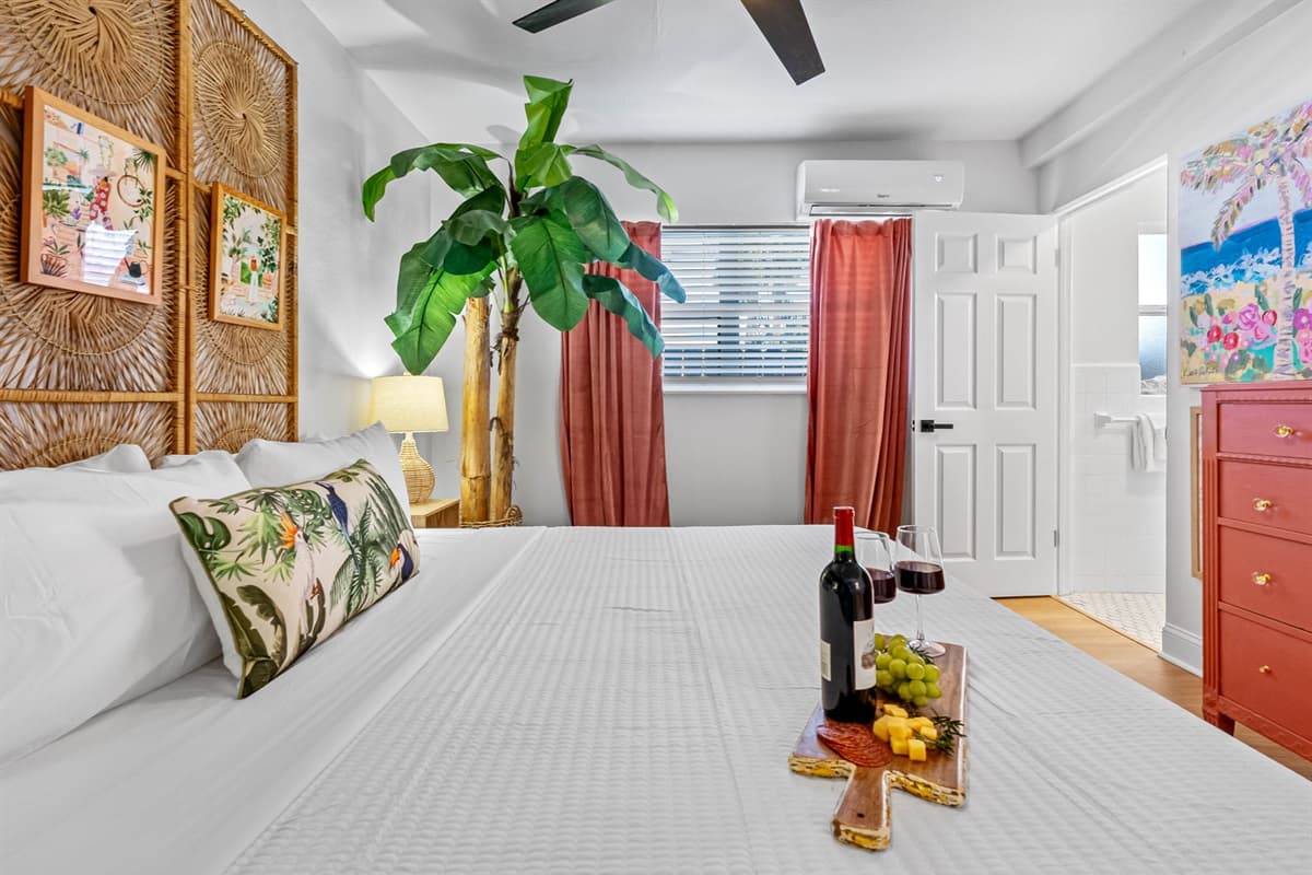 Indulge in the royal embrace of a king-size bed.