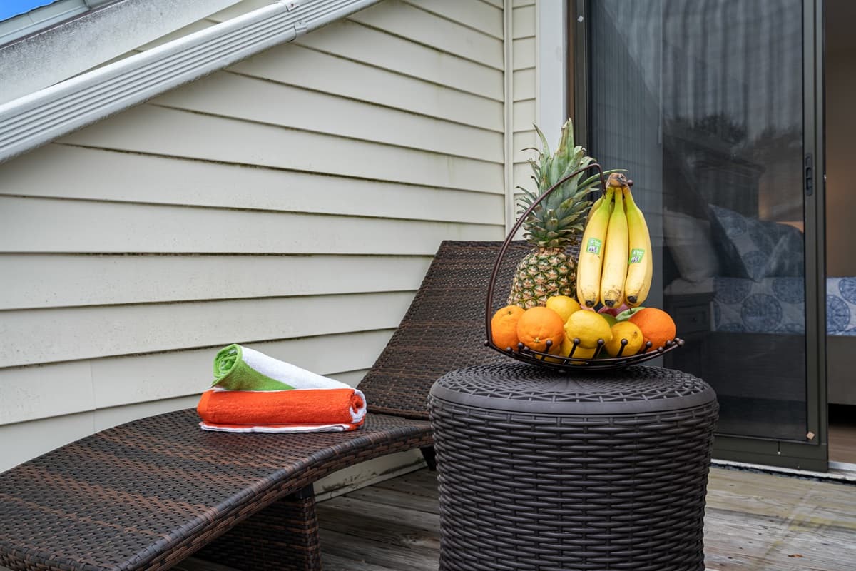 Immerse yourself in the tranquility of this enchanting outdoor space, perfect for savoring a leisurely morning coffee or relishing a delightful breakfast.