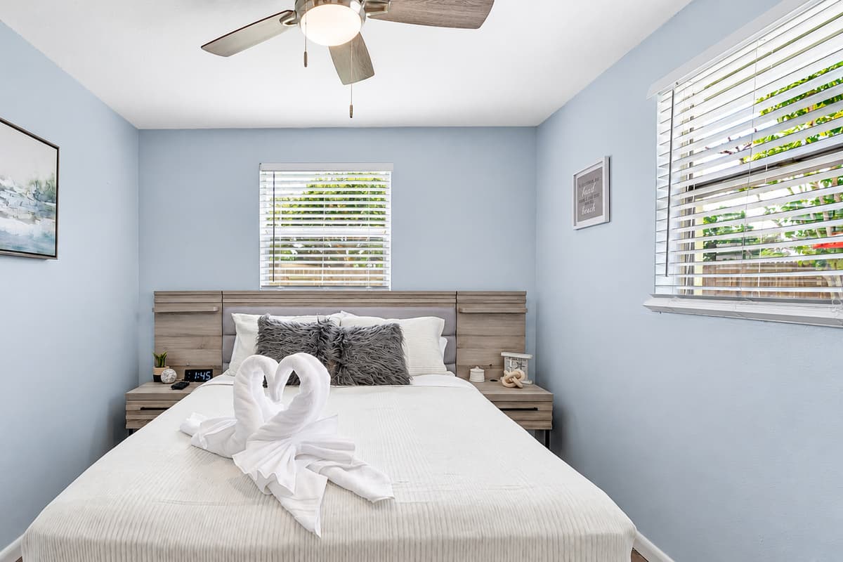 This isn't just a bedroom; it's your haven of comfort and digital delight.