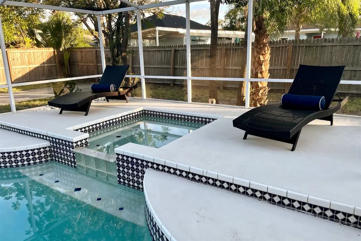 Whether you're sunbathing, reading a book, or simply enjoying a refreshing drink, this pool area is your sanctuary of relaxation and rejuvenation.