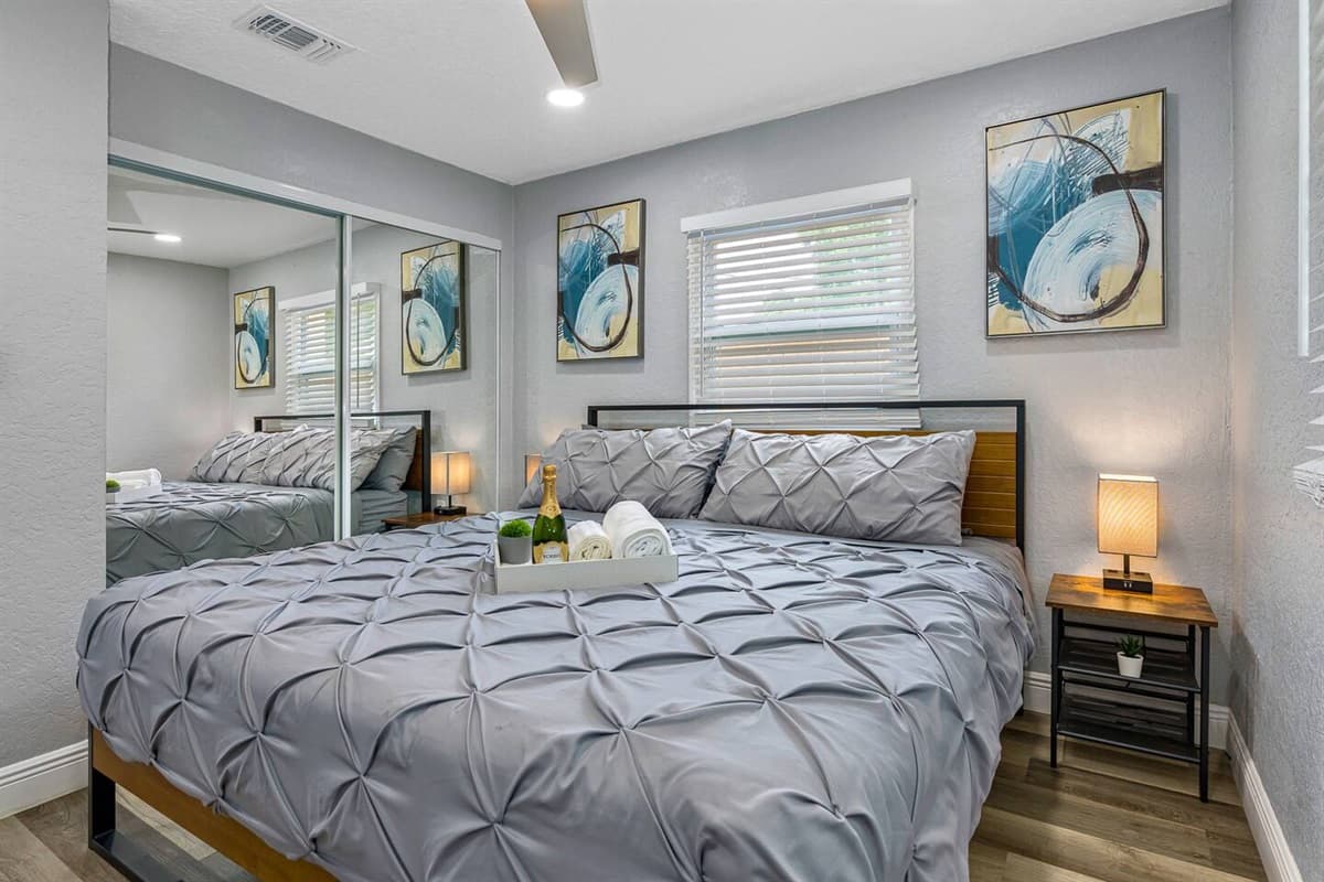 Comfortable bed to ensure you get the rest you deserve your entire stay