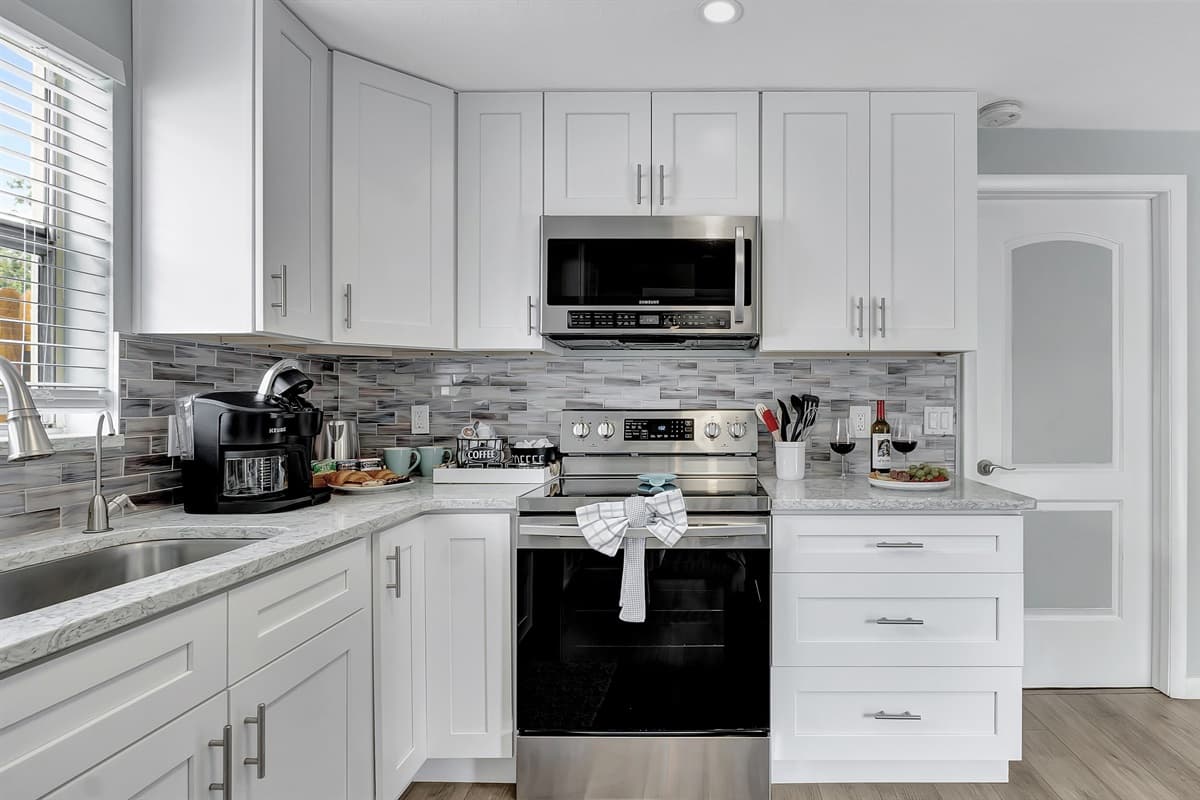 It's not just a kitchen; it's your canvas for culinary artistry in a space where style and functionality harmoniously coexist.