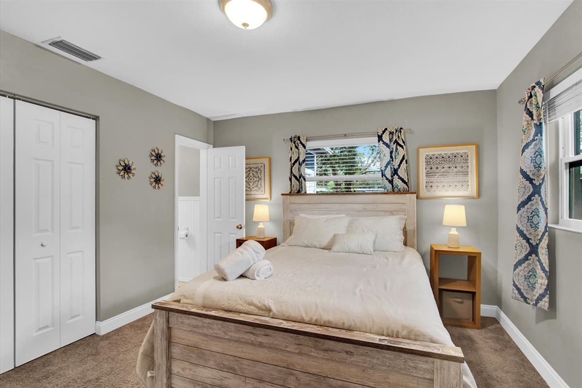 The tasteful decor adds a touch of sophistication, creating an atmosphere that balances modern elegance with cozy intimacy.