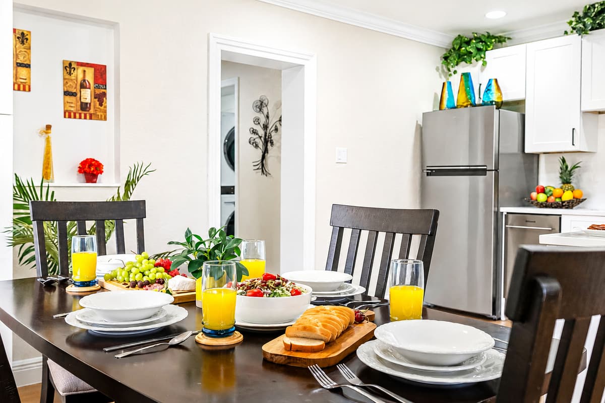 This cozy dining spot sets the tone for relaxed, quality time together.