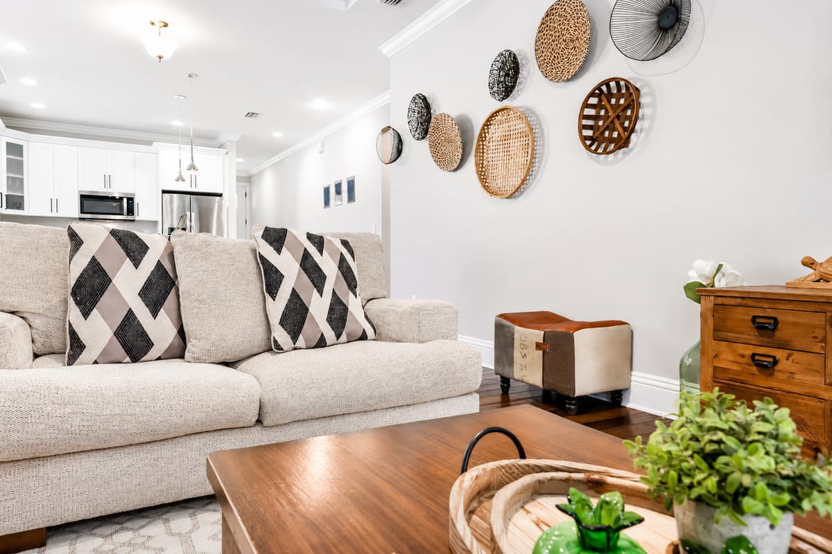 Plush sofas and tasteful décor create the perfect place to unwind after a day of exploring.