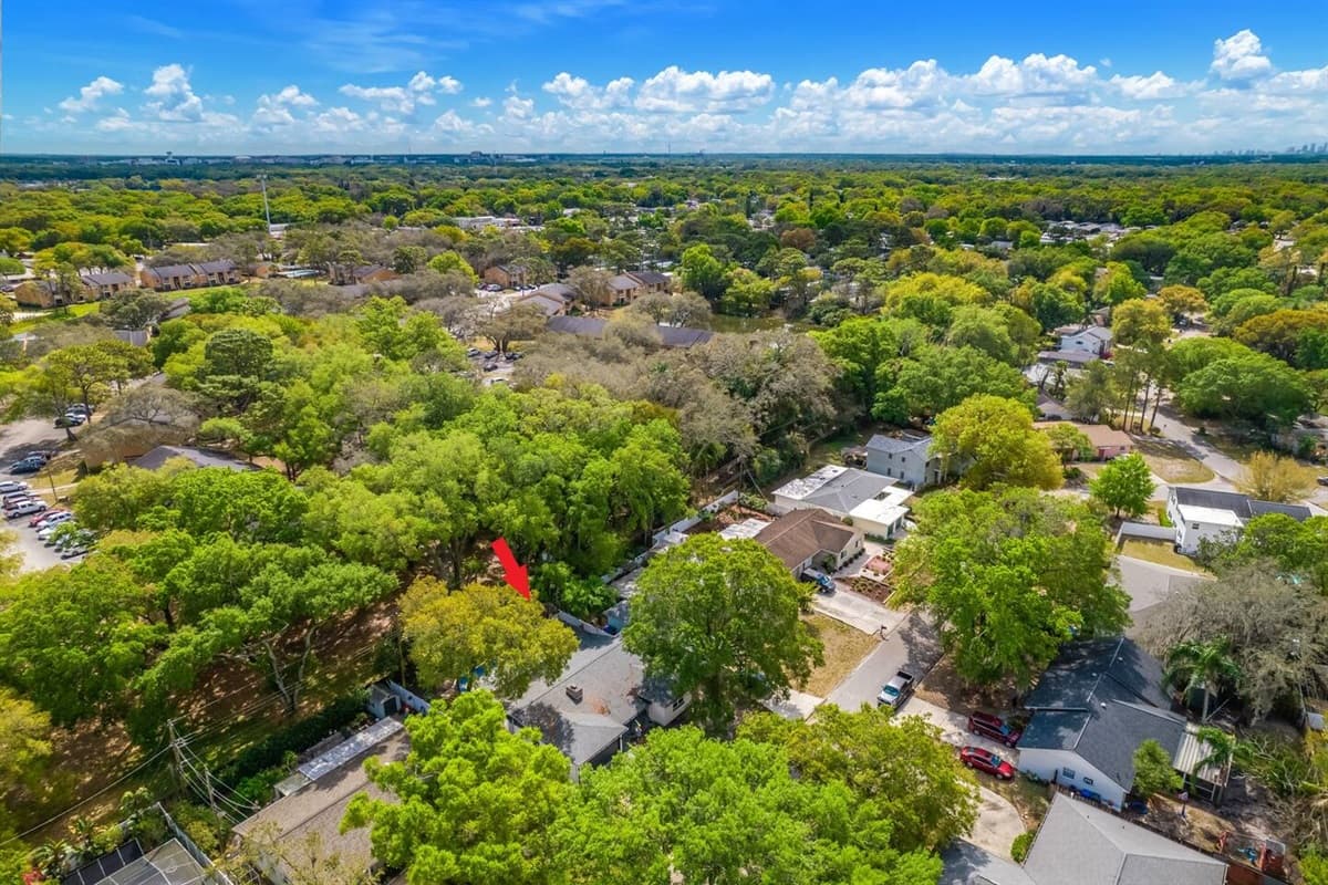 Aerial view of our safe and beautiful neighborhood. Secured during your entire stay