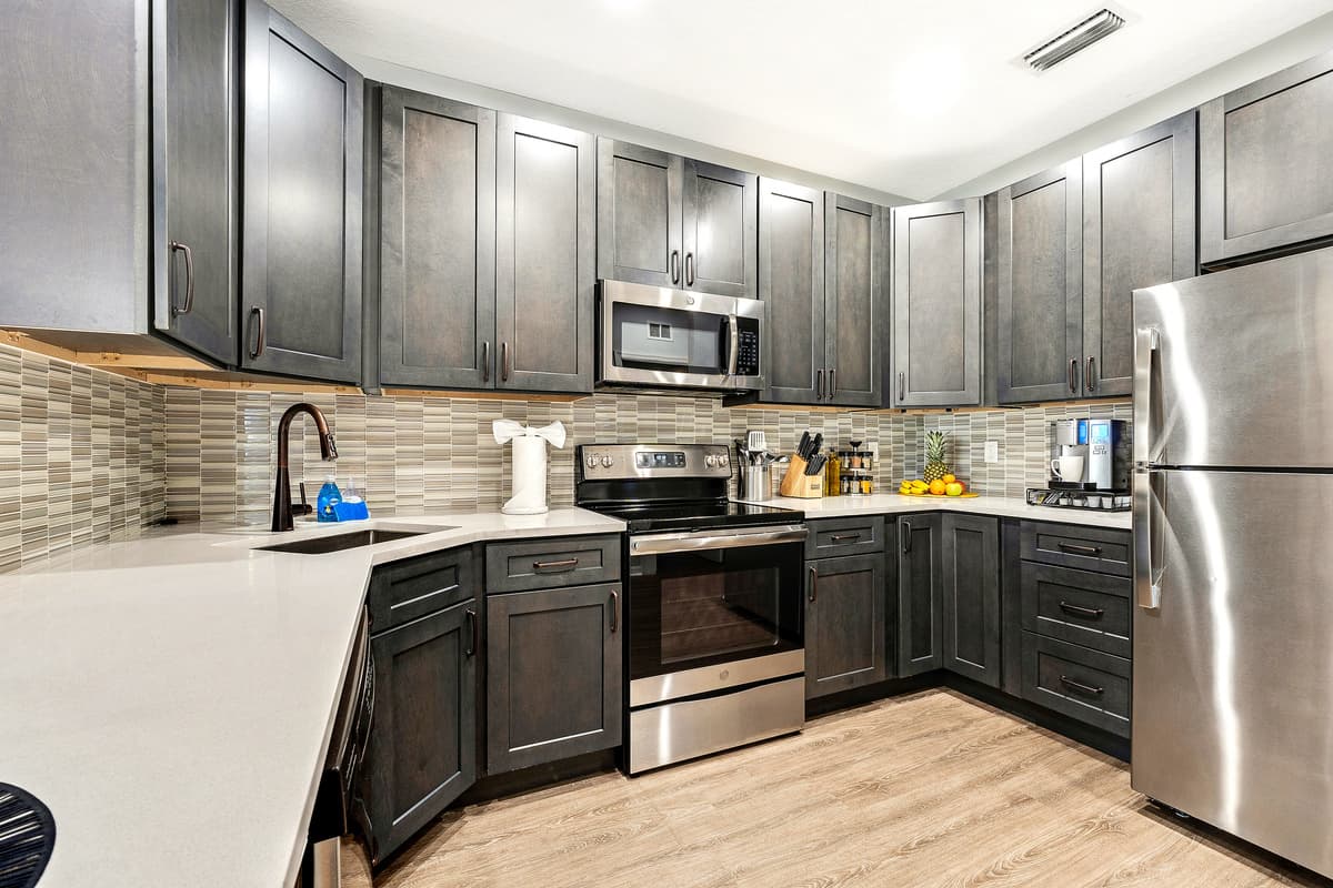 Equipped with state-of-the-art appliances, the kitchen is a haven for aspiring chefs and seasoned cooks alike.