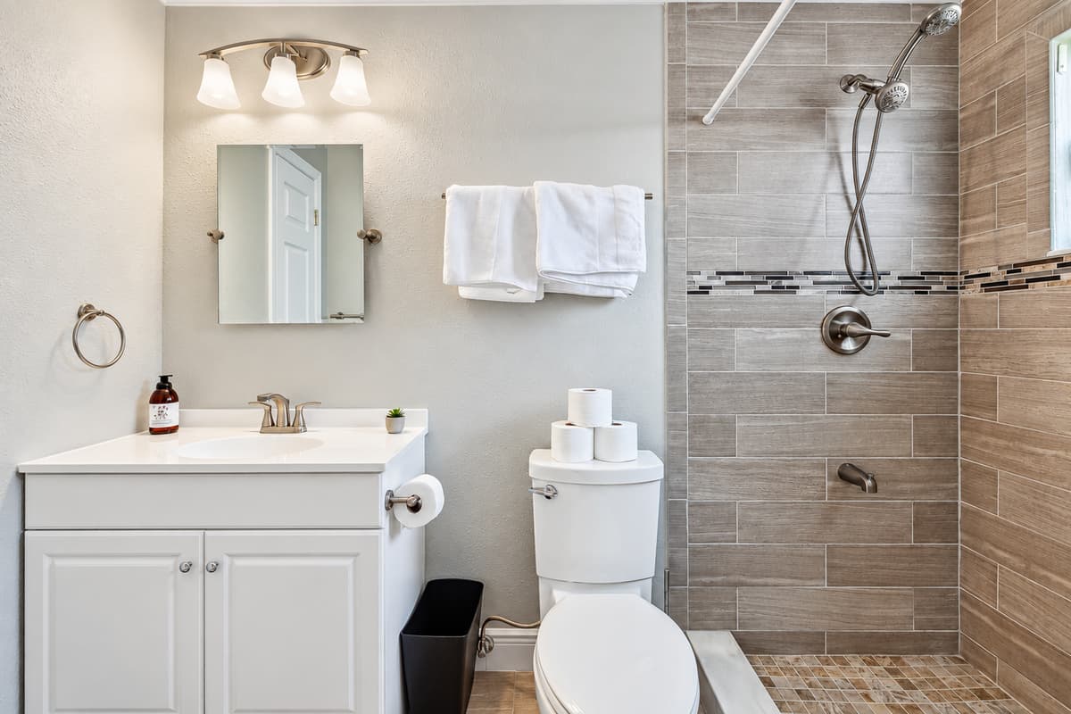 This private oasis is meticulously designed to complement the lavish atmosphere of the master suite, offering a retreat within a retreat.