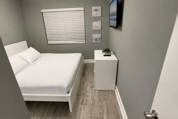 Provides a peaceful retreat with its king-size bed, minimalist style, and calming color palette. *Updated photos will be added soon!