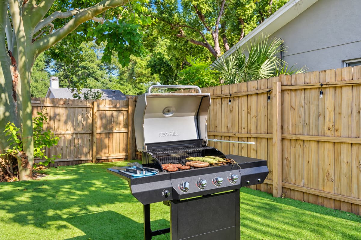 Outdoor grill.