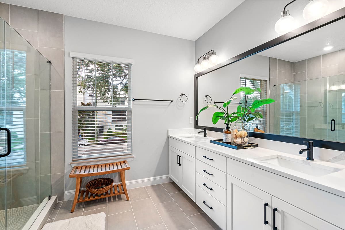 Thoughtfully designed to provide both functionality and beauty, with ample space for all your grooming needs.