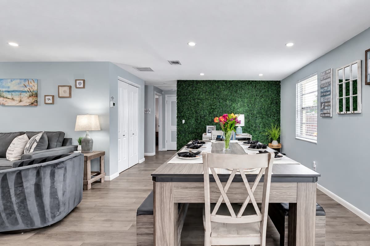 Whether you're sharing a feast with loved ones or challenging friends to a friendly game, this space is the ultimate hub for dining and recreational enjoyment.