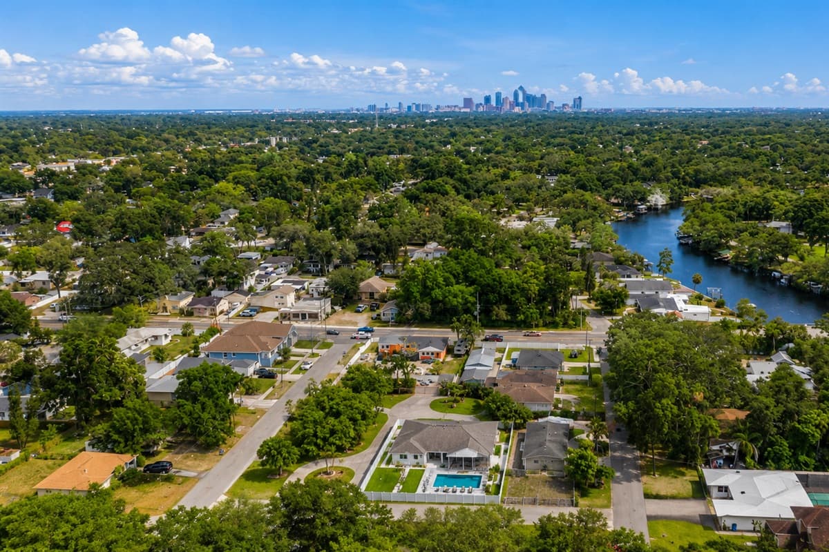 Aerial View of the Neighborhood