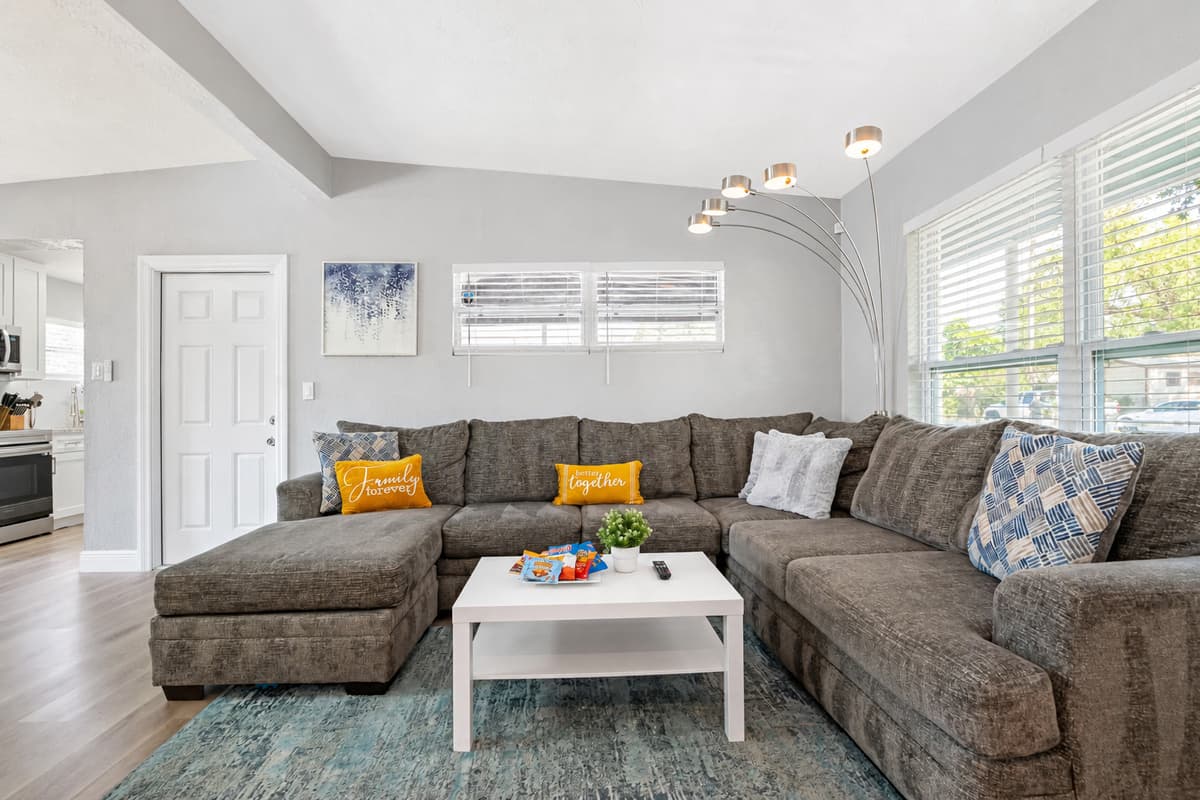 The couch is not only comfortable but also stylish and modern, featuring clean lines and plush cushions that invite you to sink in and unwind.