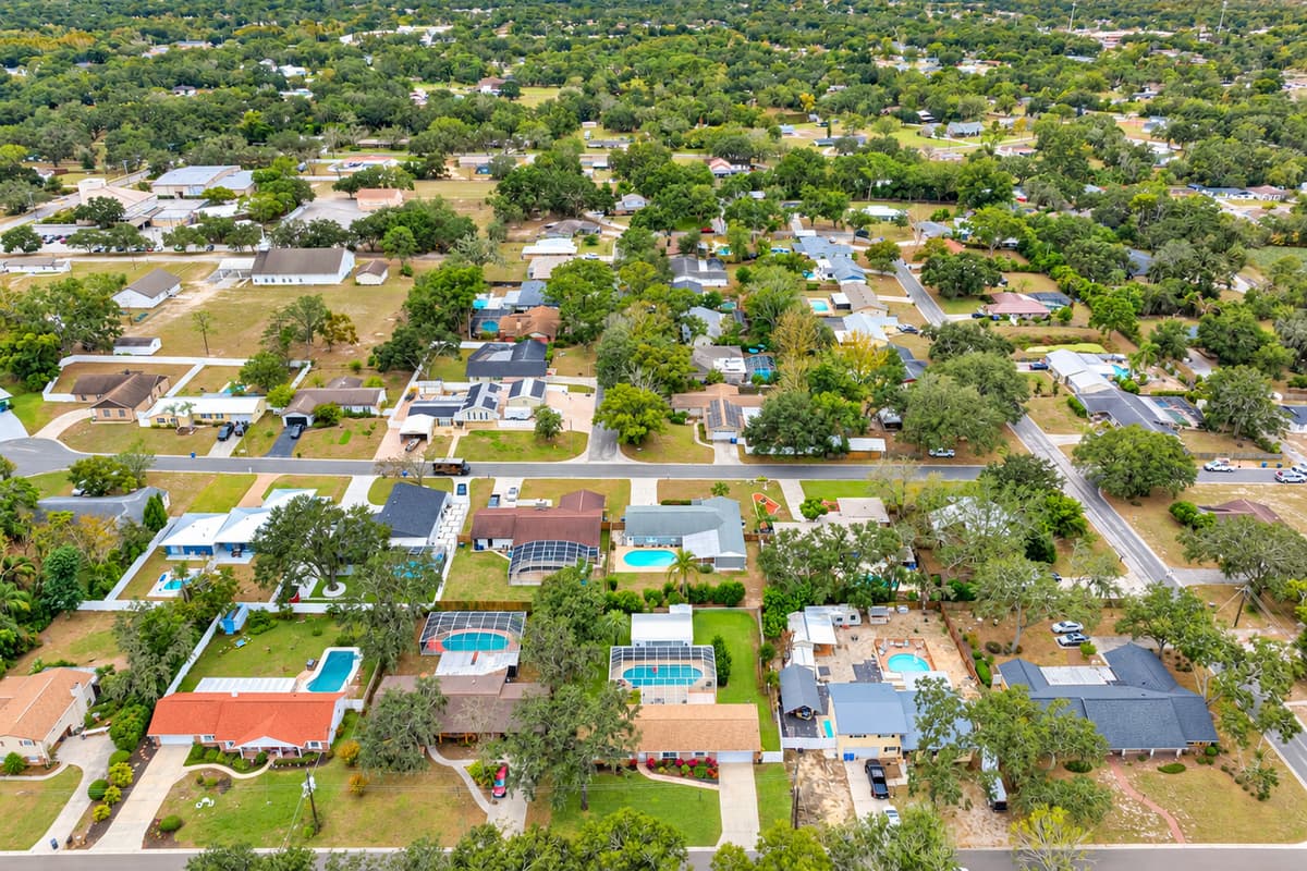 Aerial View of the Neighborhood
