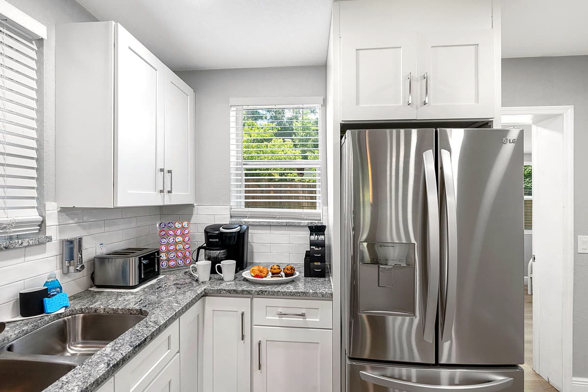 The kitchen is equipped with state-of-the-art appliances that make cooking a breeze.