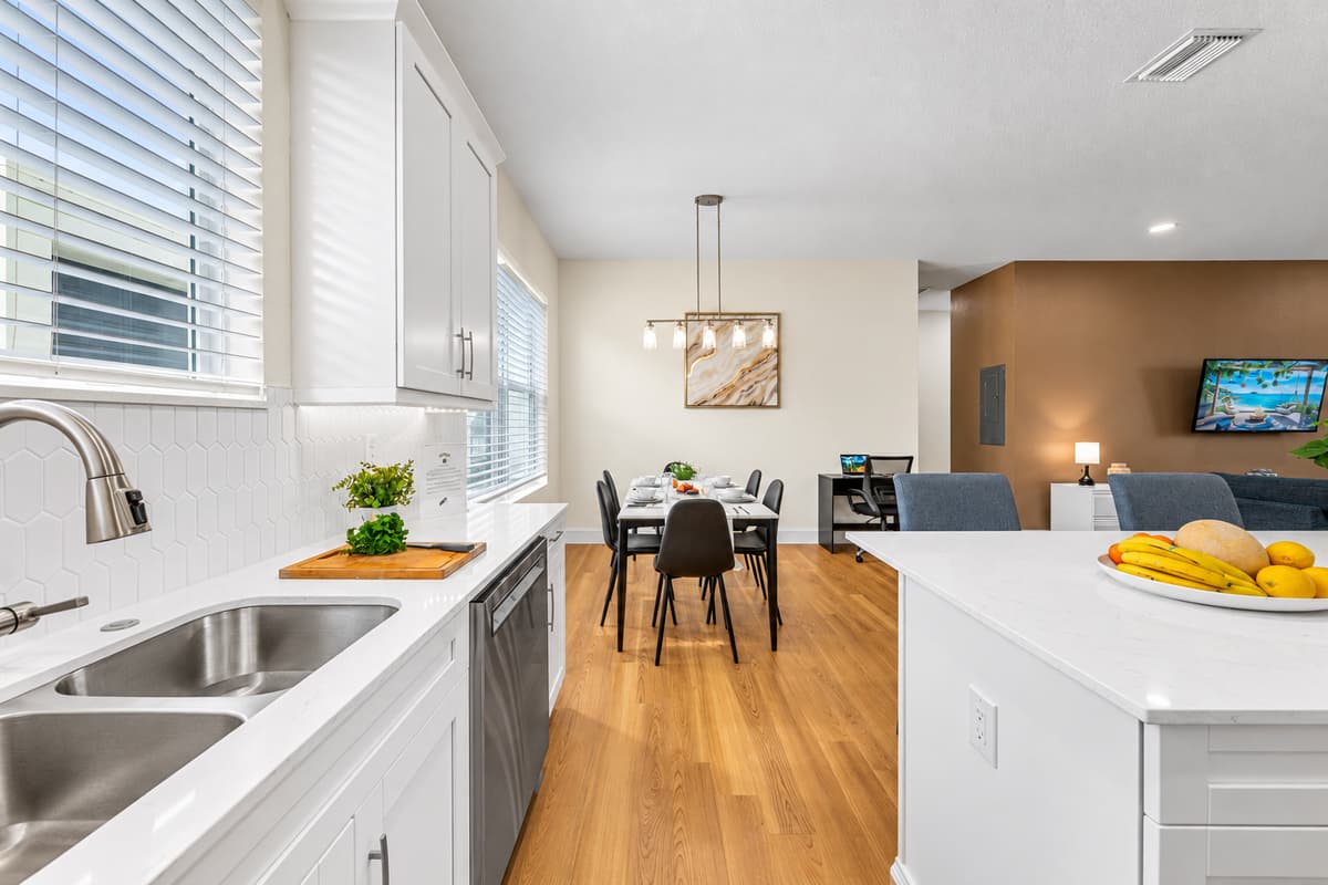 Kitchen and dining connection creating a perfect space for shared meals.