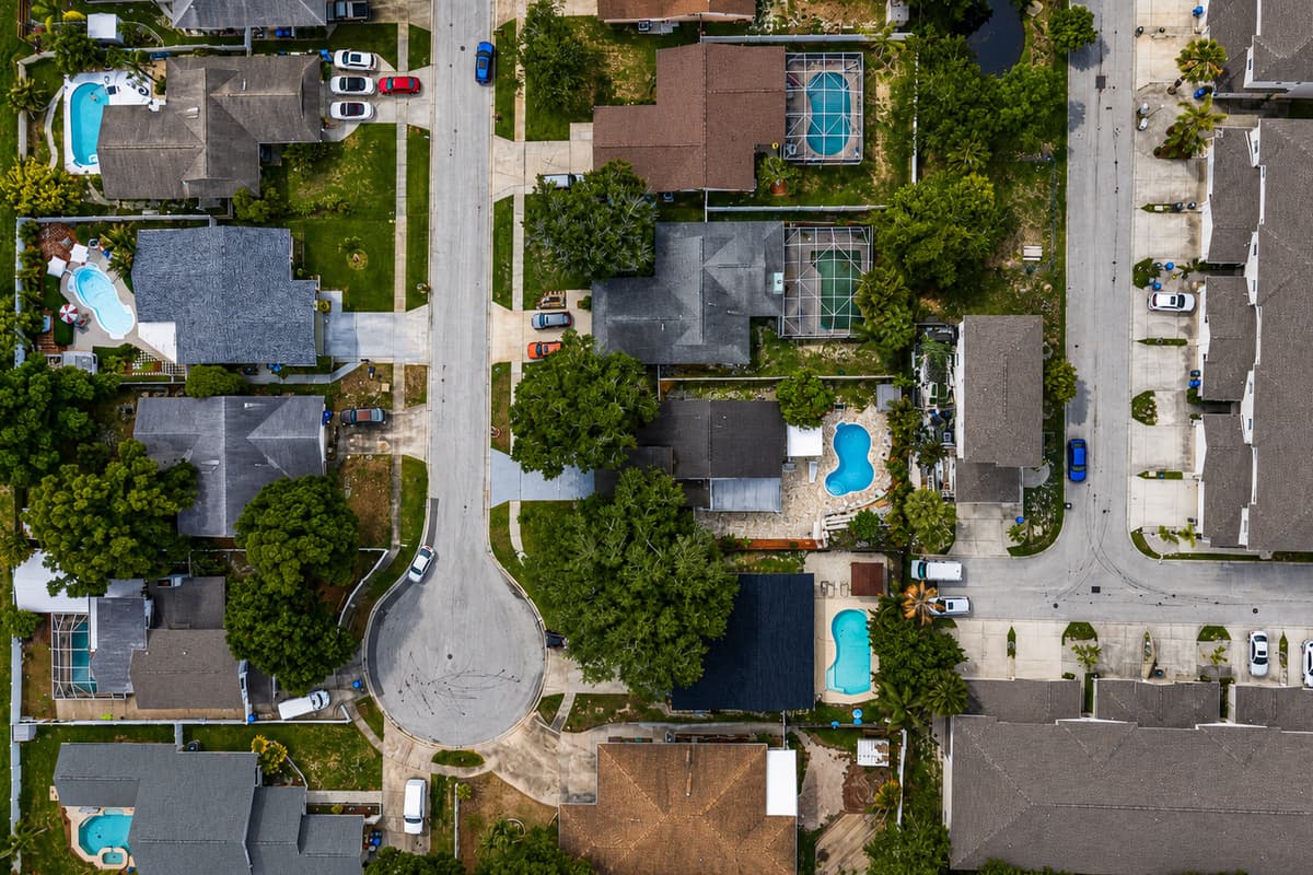 Aerial View of the Neighborhood