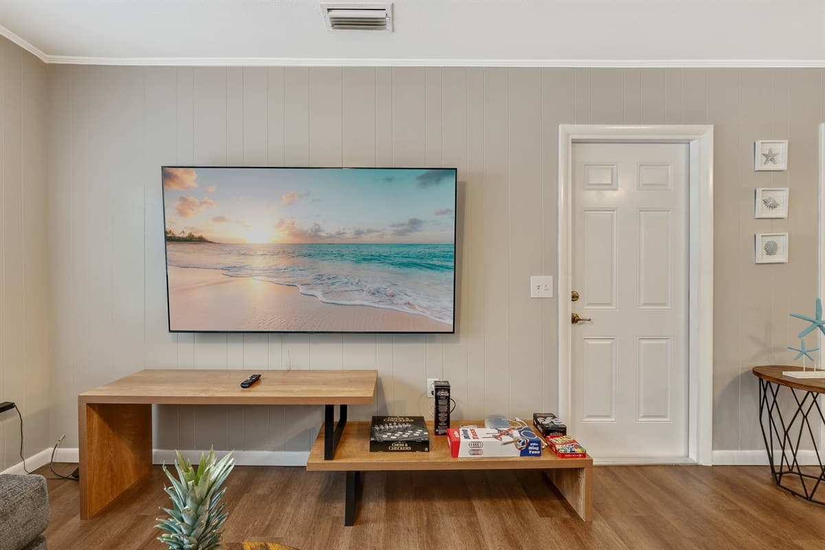 Smart TV in the living room.