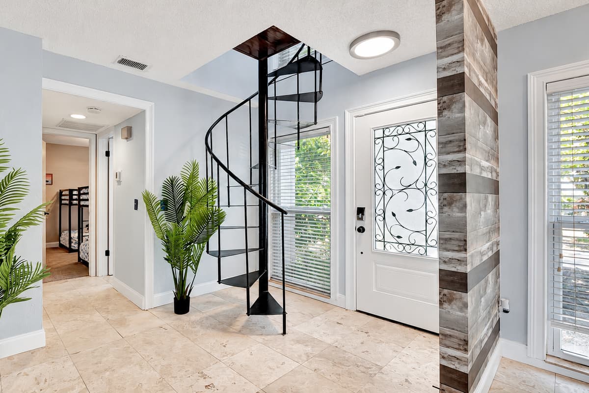 The entrance of the home.