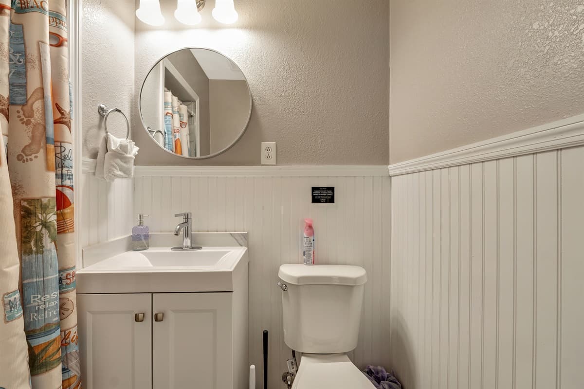 Our bathroom is a symphony of comfort and luxury, featuring a perfect blend of functionality and style.