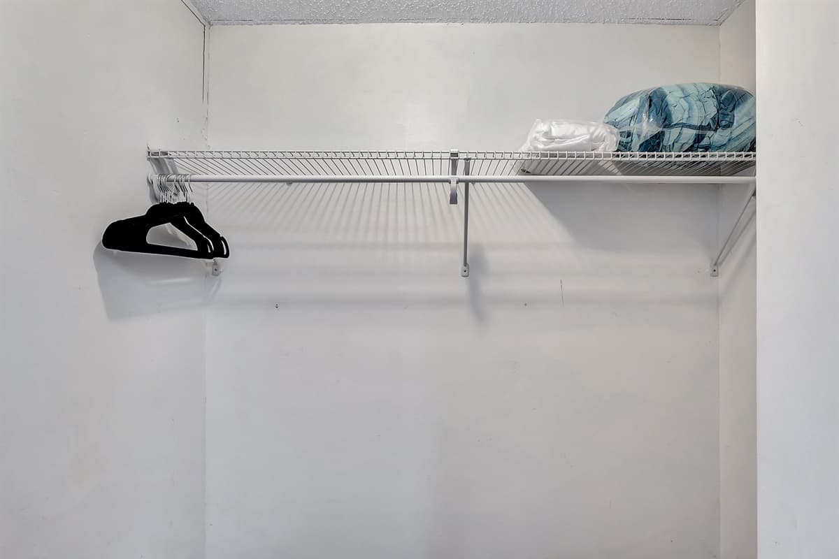 Laundry area's closet.